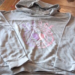 Extremely Me Gray Hoodie with Pink and Purple Graphic